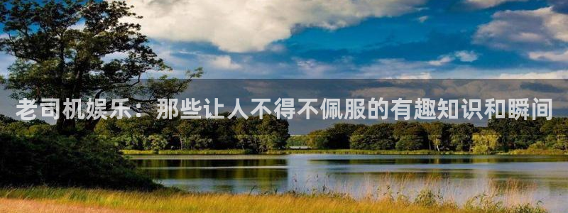 焦点娱乐注册链接：老司机娱乐：那些让人不得不佩服的有趣知识和瞬间